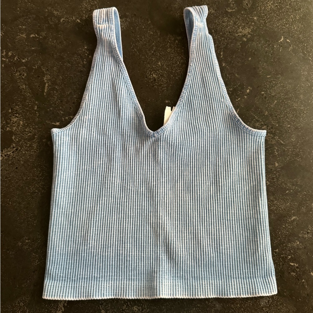 light blue nikibiki crop top